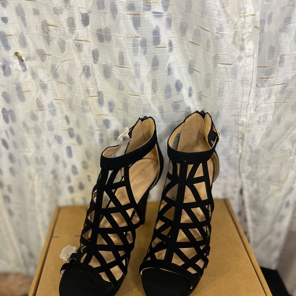 Black womens  high heels 10 - Picture 5 of 8